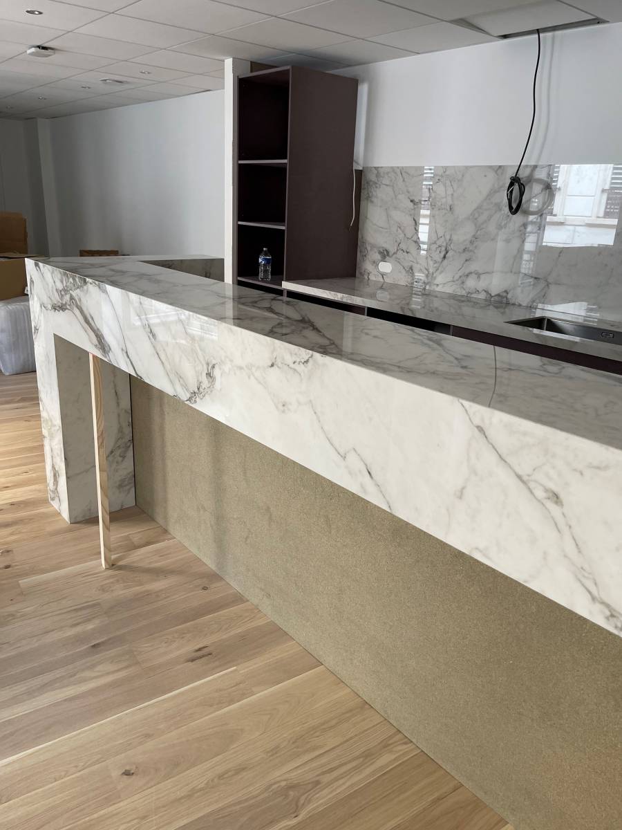 Aménagement d'une cuisine en céramique Marazzi à Lyon (69)