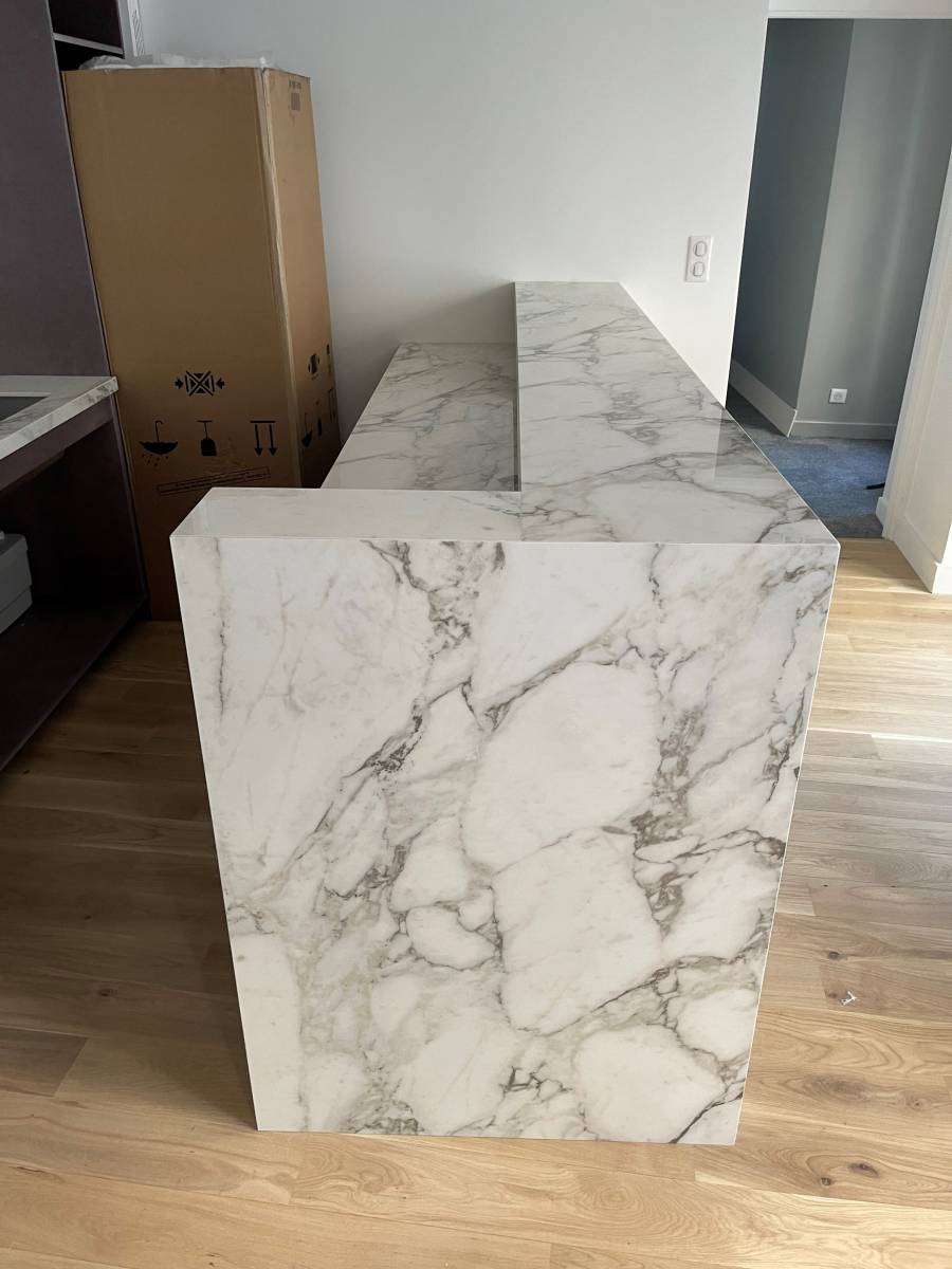 Aménagement d'une cuisine en céramique Marazzi à Lyon (69)