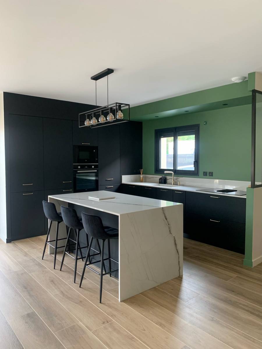 Dessus de cuisine en white Quartzite près de lyon (69)