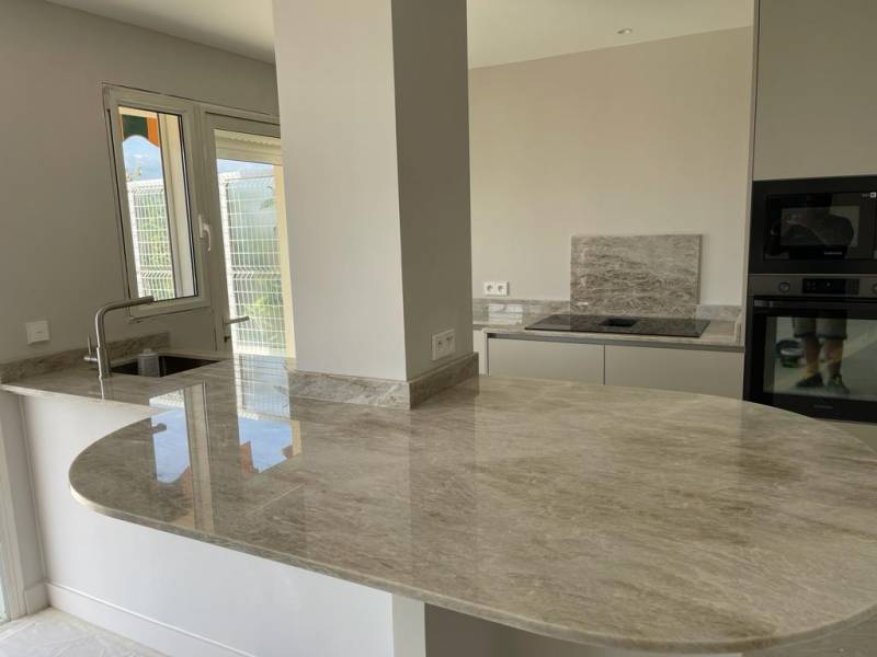 Ilot + angle arrondi