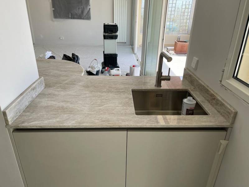 plan de travail évier