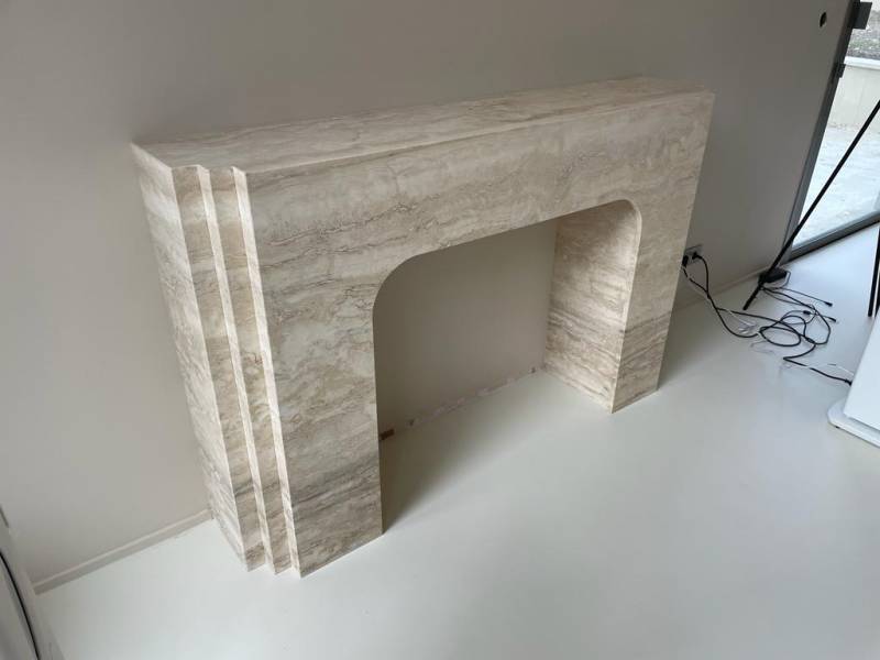 Devis pour rénovation de l'encadrement d'une cheminée en marbre avec reprise des jambages par un professionnel à Lyon 3 dans le Rhône